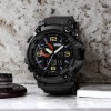 Годинник наручний чоловічий SKMEI 1520BK BLACK, армійський годинник протиударний. Колір: чорний