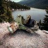 Ліхтар налобний 2130-T6 Military, акумуляторний 18650х2, zoom, зарядка micro USB, Головний ліхтарик