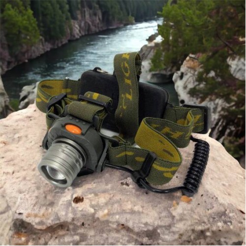 Налобний ліхтар тактичний Bailong BL-1505\602B SENSOR з датчиком руху, Ліхтарик налобний led