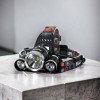 Ліхтар Police 3000-T6+2XPE (2х18650, 5 режимів, Zoom, 1500 люмен), Налобний ліхтар з лінзою