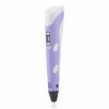 3D ручка Smart 3D Pen 2 c LCD дисплеєм, Ручка для об'ємного малювання, Дитяча 3д ручка. Колір: фіолетовий