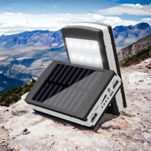 УМБ Power Bank Solar 90000 mAh мобільне зарядне з сонячною панеллю та лампою, Power Bank Charger Батарея
