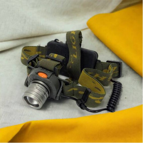 Налобний ліхтар тактичний Bailong BL-1505\602B SENSOR з датчиком руху, Ліхтарик налобний led