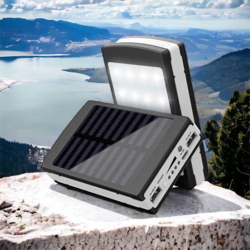УМБ Power Bank Solar 90000 mAh мобільне зарядне з сонячною панеллю та лампою, Power Bank Charger Батарея