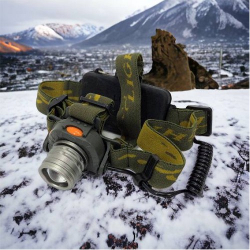 Налобний ліхтар тактичний Bailong BL-1505\602B SENSOR з датчиком руху, Ліхтарик налобний led