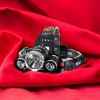 Ліхтар Police 3000-T6+2XPE (2х18650, 5 режимів, Zoom, 1500 люмен), Налобний ліхтар з лінзою