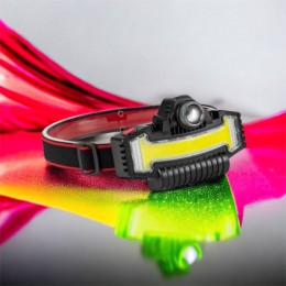 Налобний ліхтарик Bailong BL-W685-LTS+COB+RGB, 5 режимів, водостійкий, ударостійкий, USB кабель Type-c