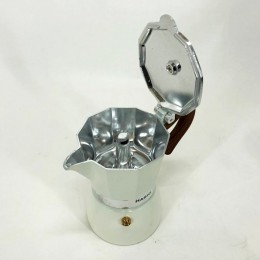 Гейзерна кавоварка Magio MG-1007 150 мл, гейзерна кавоварка з нержавіючої сталі, кавоварка для дому