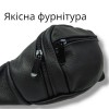 Бананка шкіряна універсальна текстурна, Чоловіча бананка з натуральної шкіри, Сумка для торгівлі