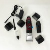 Професійна машинка для стрижки волосся GEMEI GM-550 з двома акумуляторами, Бритва триммер для бороди
