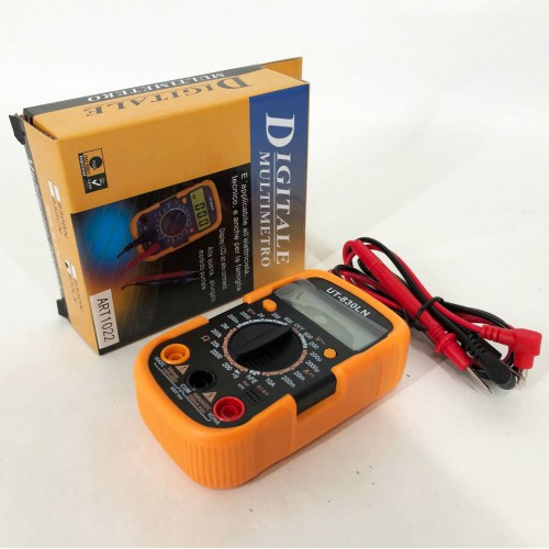Мультиметр DT-830 LN з підсвічуванням та звуком ABaTap до 750 В Помаранчевий, тестер для вимірювання напруги