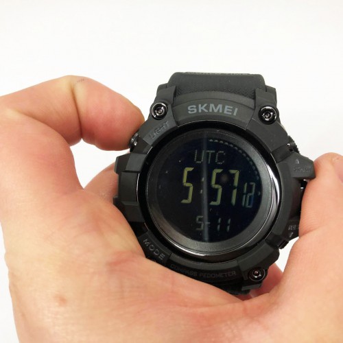 Годинник наручний чоловічий SKMEI 1356BK BLACK, фірмовий спортивний годинник. Колір: чорний
