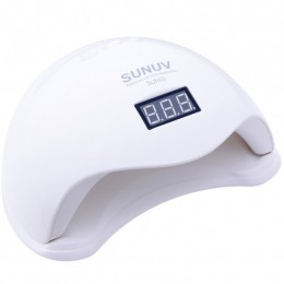 Лампа для манікюру Sun 5 nail lamp FD93-1 led для сушіння гель лаку з таймером для домашнього використання