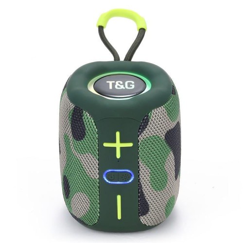 Портативна Bluetooth колонка TG658 8W з RGB підсвічуванням, Гучна блютуз колонка. Колір: камуфляж