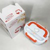 Ланч бокс електричний із підігрівом Lunch Heater 220V Pro, контейнер для їжі з відсіками. Колір: помаранчевий