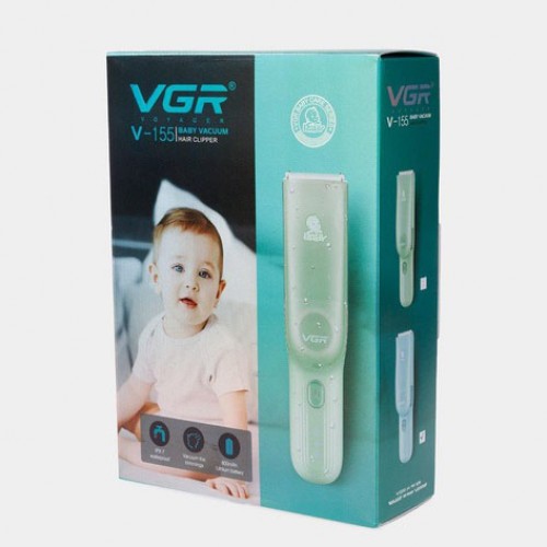 Дитяча машинка для стрижки VGR V-155 BLUE дітей новонароджених безшумна тиха з насадками 0-12 мм