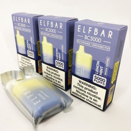 Elf Bar BC5000 5%. Лимон М'ята (Lemon Mint)