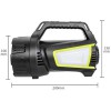 Ліхтар кемпінг переносний T100A-10W+2COB з бічними LED white/red/blue, Акумуляторна лампа для кемпінгу