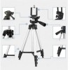 Штатив для телефону та фотоапарата Tripod 3110 PRO портативний трипод 0,35-1.02м висота. Колір: срібний