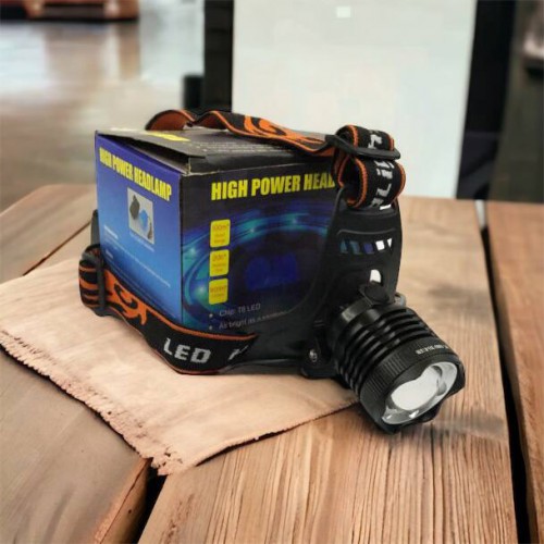 Ліхтар налобний Police BL-2189 T6 (MicroUSB), універсальний, з оптичним зумом, водонепроникний ліхтар