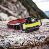 Налобний ліхтарик Bailong BL-W685-LTS+COB+RGB, 5 режимів, водостійкий, ударостійкий, USB кабель Type-c