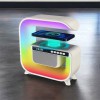 Нічний акумуляторний RGB G3 з бездротовою зарядкою 15W і Bluetooth колонкою 3W Настільна смарт лампа
