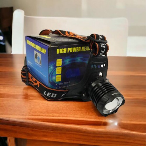 Ліхтар налобний Police BL-2189 T6 (MicroUSB), універсальний, з оптичним зумом, водонепроникний ліхтар