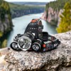 Ліхтар Police 3000-T6+2XPE (2х18650, 5 режимів, Zoom, 1500 люмен), Налобний ліхтар з лінзою
