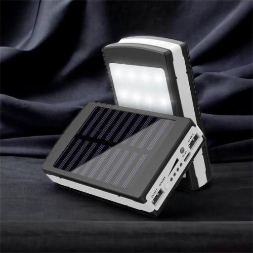 УМБ Power Bank Solar 90000 mAh мобільне зарядне з сонячною панеллю та лампою, Power Bank Charger Батарея