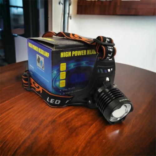 Ліхтар налобний Police BL-2189 T6 (MicroUSB), універсальний, з оптичним зумом, водонепроникний ліхтар