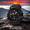 Годинник наручний чоловічий SKMEI 1520BK BLACK, армійський годинник протиударний. Колір: чорний
