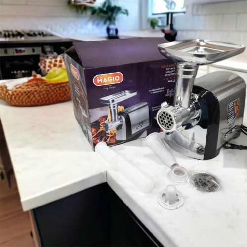 М'ясорубка Magio MG-269, 2400 W, м'ясорубка електрична метал, м'ясорубка з металевим редуктором