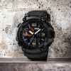 Годинник наручний чоловічий SKMEI 1520BK BLACK, армійський годинник протиударний. Колір: чорний