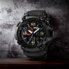 Годинник наручний чоловічий SKMEI 1520BK BLACK, армійський годинник протиударний. Колір: чорний