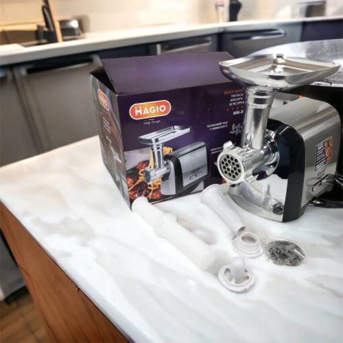 М'ясорубка Magio MG-269, 2400 W, м'ясорубка електрична метал, м'ясорубка з металевим редуктором