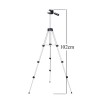 Штатив для телефону та фотоапарата Tripod 3110 PRO портативний трипод 0,35-1.02м висота. Колір: срібний
