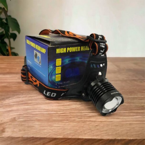 Ліхтар налобний Police BL-2189 T6 (MicroUSB), універсальний, з оптичним зумом, водонепроникний ліхтар