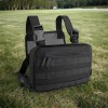 Тактична нагрудна сумка з Cordura 1000D, розгрузка чоловіча чорна