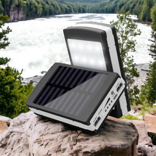 УМБ Power Bank Solar 90000 mAh мобільне зарядне з сонячною панеллю та лампою, Power Bank Charger Батарея