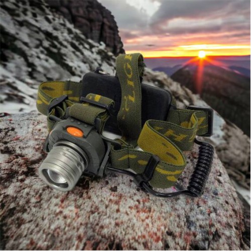 Налобний ліхтар тактичний Bailong BL-1505\602B SENSOR з датчиком руху, Ліхтарик налобний led