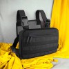 Тактична нагрудна сумка з Cordura 1000D, розгрузка чоловіча чорна