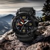Годинник наручний чоловічий SKMEI 1520BK BLACK, армійський годинник протиударний. Колір: чорний