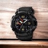 Годинник наручний чоловічий SKMEI 1520BK BLACK, армійський годинник протиударний. Колір: чорний