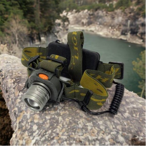 Налобний ліхтар тактичний Bailong BL-1505\602B SENSOR з датчиком руху, Ліхтарик налобний led