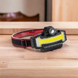 Налобний ліхтарик Bailong BL-W685-LTS+COB+RGB, 5 режимів, водостійкий, ударостійкий, USB кабель Type-c