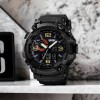 Годинник наручний чоловічий SKMEI 1520BK BLACK, армійський годинник протиударний. Колір: чорний