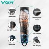 Професійний триммер для стрижки волосся та бороди VGR V-953 з насадками, окантувальна машинка