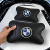 Авто подушки 2шт — набір BMW з натуральної шкіри, на підголівник у машину, Автомобільна подушка БМВ
