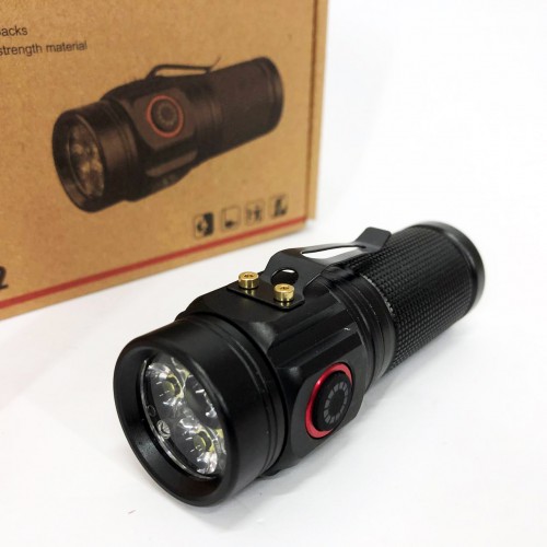 Ліхтар PLD W5182-3XHP360, Ручний ліхтарик led, Водонепроникний ліхтар, Кишеньковий ліхтар із usb зарядкою