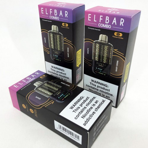 ELF BAR COMBO 25000. Перемикання смаків. Виноград / Мускатний Виноградк (Grape / Mary Power)